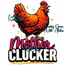 Sublimation Print Chicken Funny Western Ready To Press Sublimation Transfer