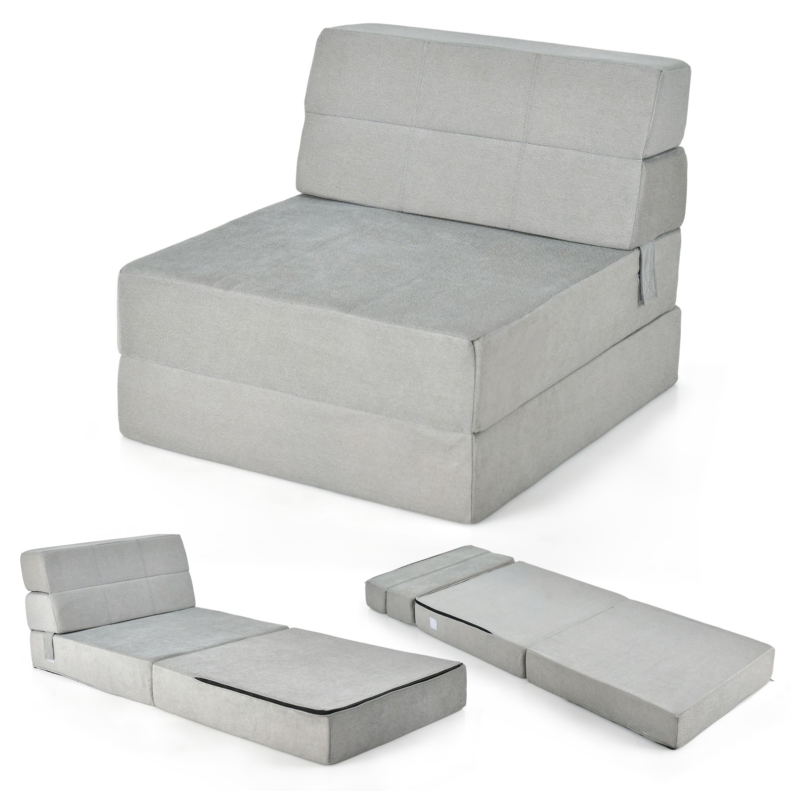 Flip Out Lounger Convertible Sleeper Bed Couch Dorm New
