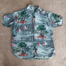 VINTAGE 40S 50S IOLANI HAWAIIAN SHIRT MEN Size Large Rayon
