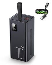 70000mAh Power Bank, 30W QC 3.0 Fast Charging Portable Charger