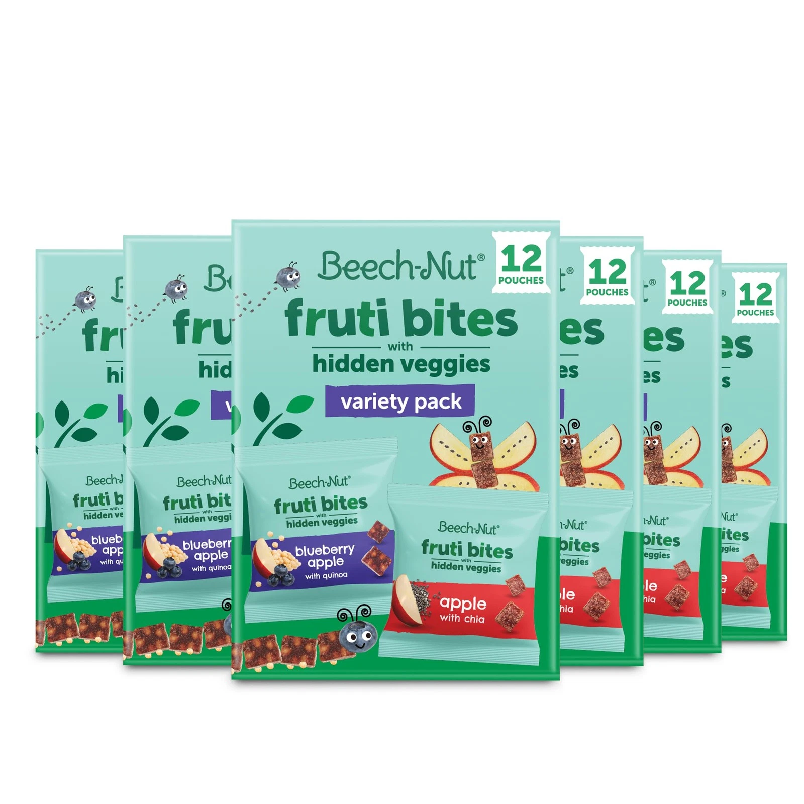 Toddler Snacks Fruti Bites with Hidden Veggies Quinoa & Chia, Fruit Snack Var...