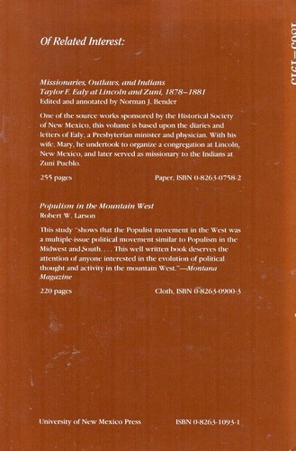 Protestant Clergy in The Great Plains and Mountain West 1865 to 1915 Hardback - Picture 2 of 2