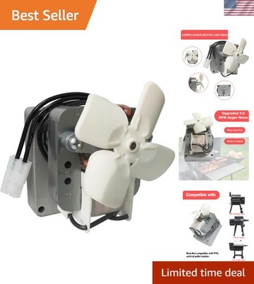 Upgraded 3.0 RPM Auger Motor for Traeger & Pit Boss Grills - Quick Install
