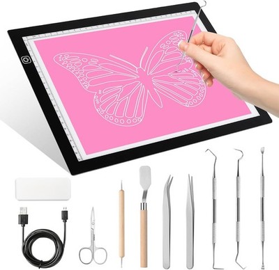 Dorhui A4 Light Pad for Weeding Vinyl, LED Copy Board Tracing Color 2