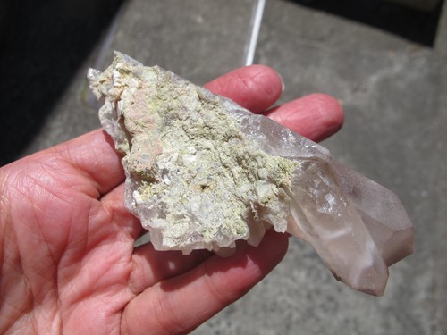 Lithium Quartz Crystal multi point natural Cluster point raw Healing Rare 106g - Picture 20 of 24