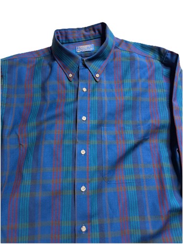 Pendleton Button Down Shirt Mens Xl Sir Blue 70s Sir Pendleton Virgin Wool