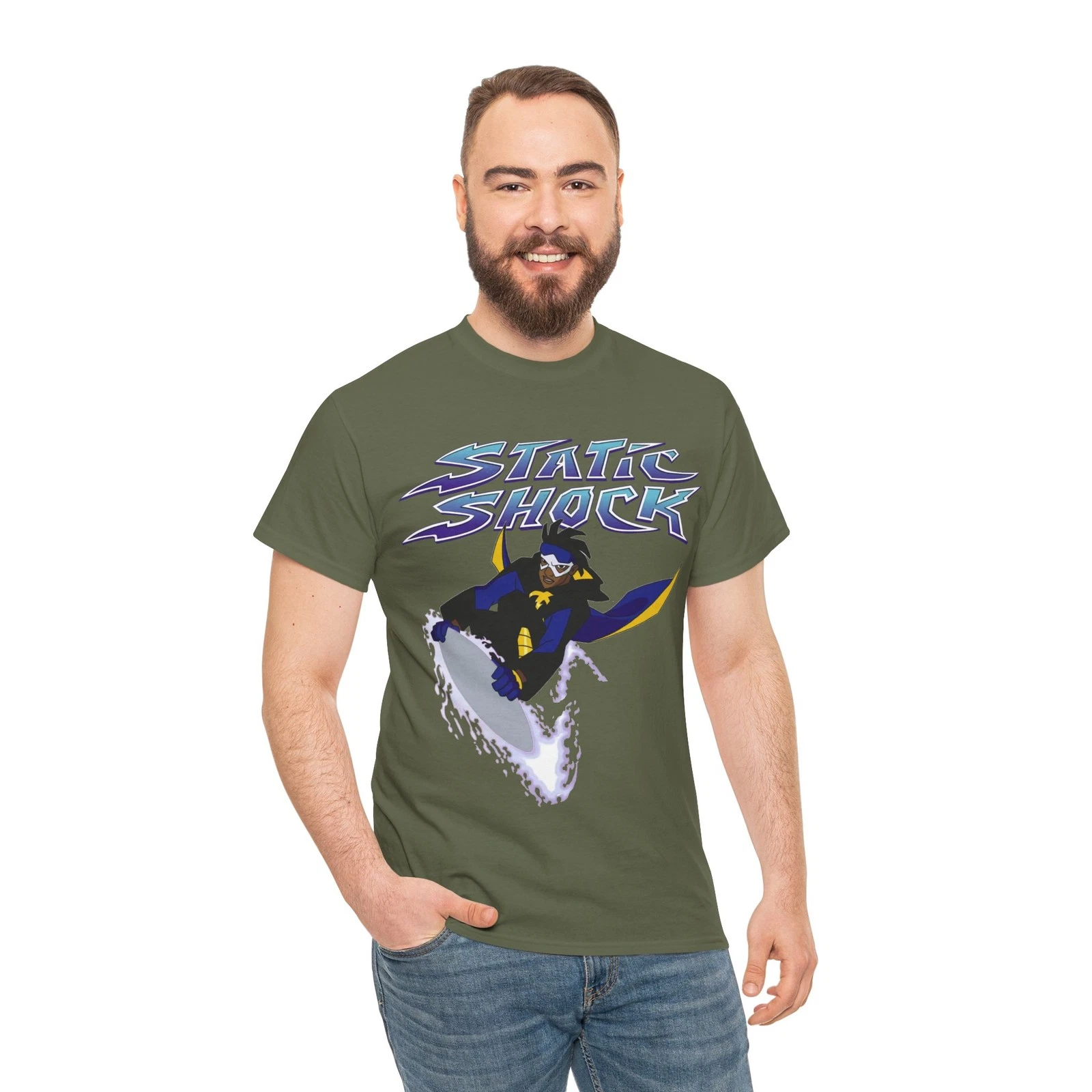 Static Shock T-Shirt - Milestone Comics - WB - DC Comics - Virgil Hawskin