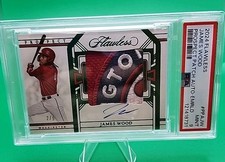 2024 Panini Flawless Jams Wood Rc Patch Auto Emerald 2/5 #ppa-jw. Psa 9