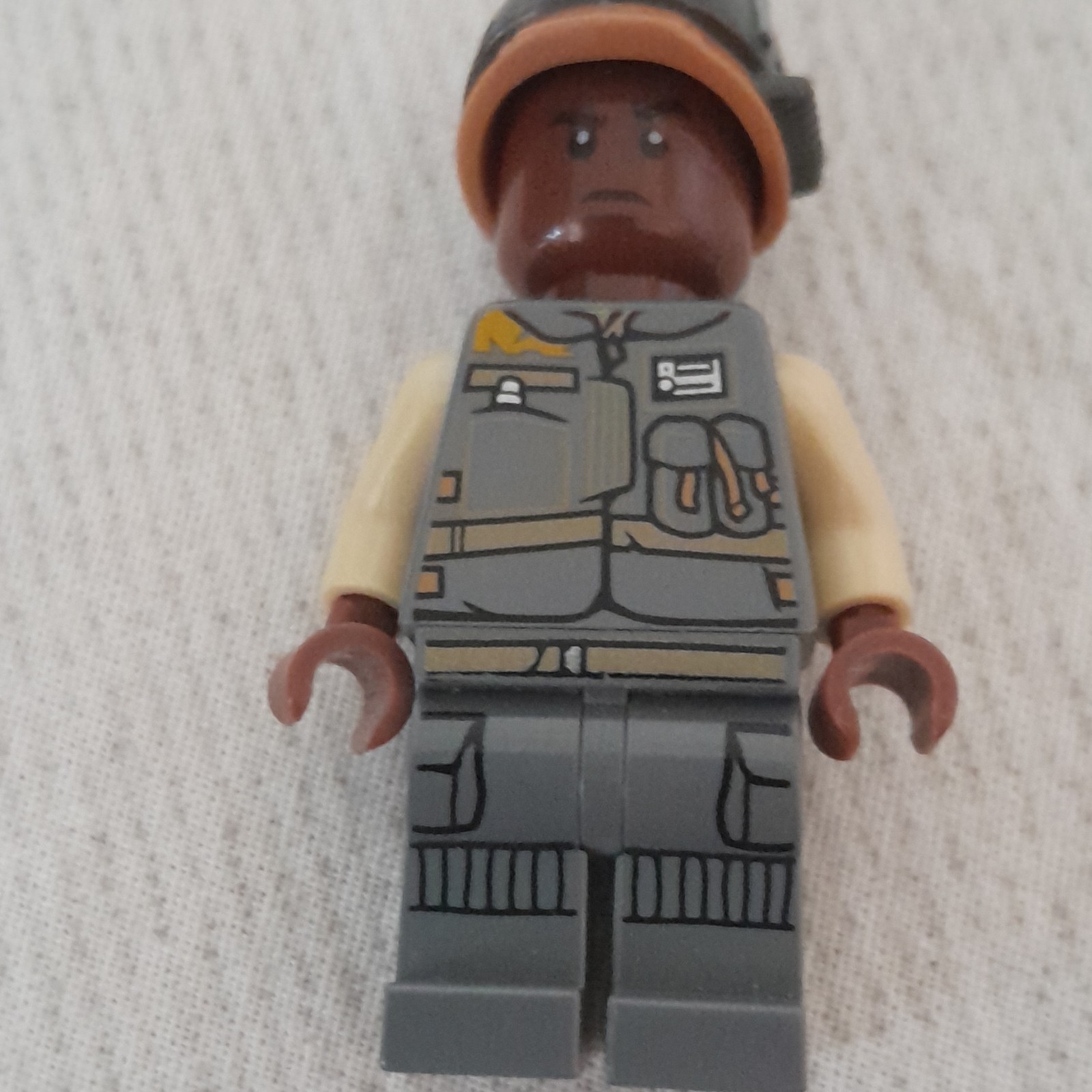 LEGO minifigure Star Wars Finn sw1066 uniforme grigia con casco