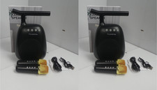 Lot of 2 Portable Karaoke Machine with 2 Wireless Microphones Black