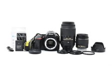 Nikon D5600 DSLR Camera Kit with 18-55mm & 55-300mm Zoom Lenses Used