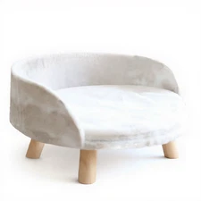 Pet Nesting Chair Removable Small Dog Couch Bed Elevated Dog Cat Sofa Bed Soft C