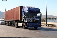 Truck Photo MAN F2000 Container Semi-Trailer Greece Blue #h7ko