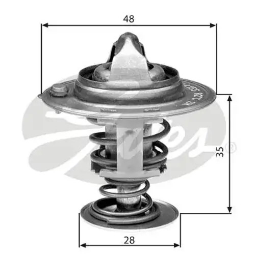 Thermostat ohne Gehäuse TH30082G1 GATES für HYUNDAI KIA - Bild 1 von 7