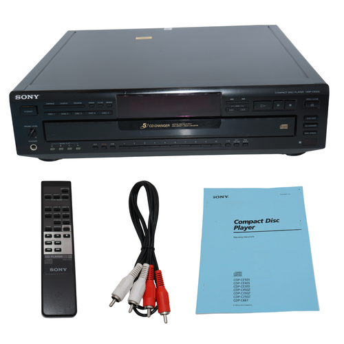 Sony CDP-CE505 5-Disc CD Karussell Wechsler Player mit Fernbedienung | getestet