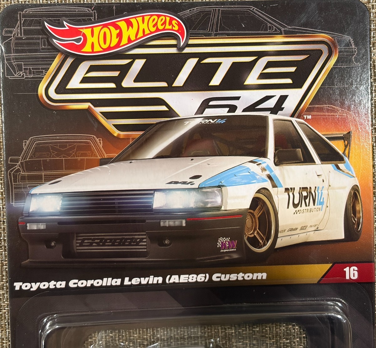 2025 Hot Wheels Elite 64 Toyota Corolla AE86Custom ,Free Shipping