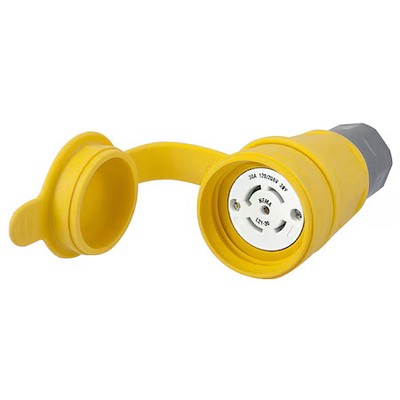 Hubbell Wiring Device-Kellems Hbl29w81 Watertight Locking Connector, L21-30R,