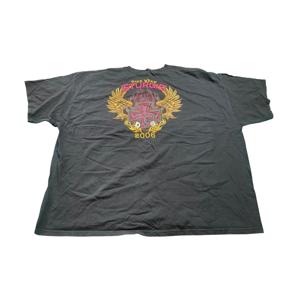 Vintage 2006 Sturgis Bike Week Motorcycle T-Shirt Black 5XL Biker 