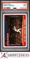 2005 TOPPS #333 RANDY JOHNSON DIAMONDBACKS HOF POP 4 PSA 9