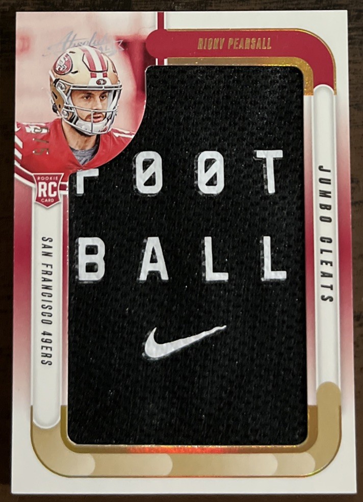 🔥RARE 2024 Panini Absolute Ricky Pearsall Football Nike Swoosh Patch (RC) #5/5