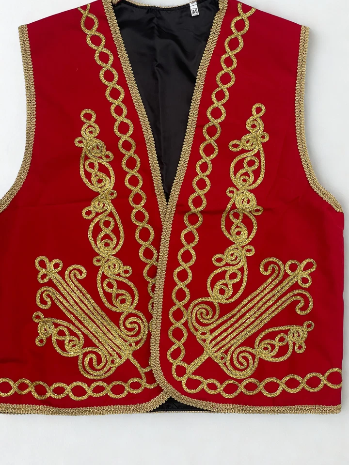 Red Turkish Waistcoat, Perfect for Costumes, Parties, Cultural Events! - Image 4 of 4