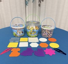 Perler Beads Large Lot of Beads 15,000 Pegboards 13 Tweezers 2