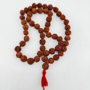 Vintage Mukhi Rudraksha Kantha Mala Prayer Beads Real Earth Gems- Nepal