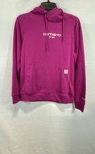 Carhartt Women's Force Relaxed Fit Pink Pullover Hoodie Sweatshirt Sz S