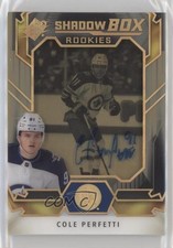 2021-22 SPx Shadow Box Auto 41/75 Cole Perfetti #SBA-CP Auto 4z8