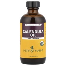 Herb Pharm Organic Calendula Oil 4 fl oz 120 ml Organic
