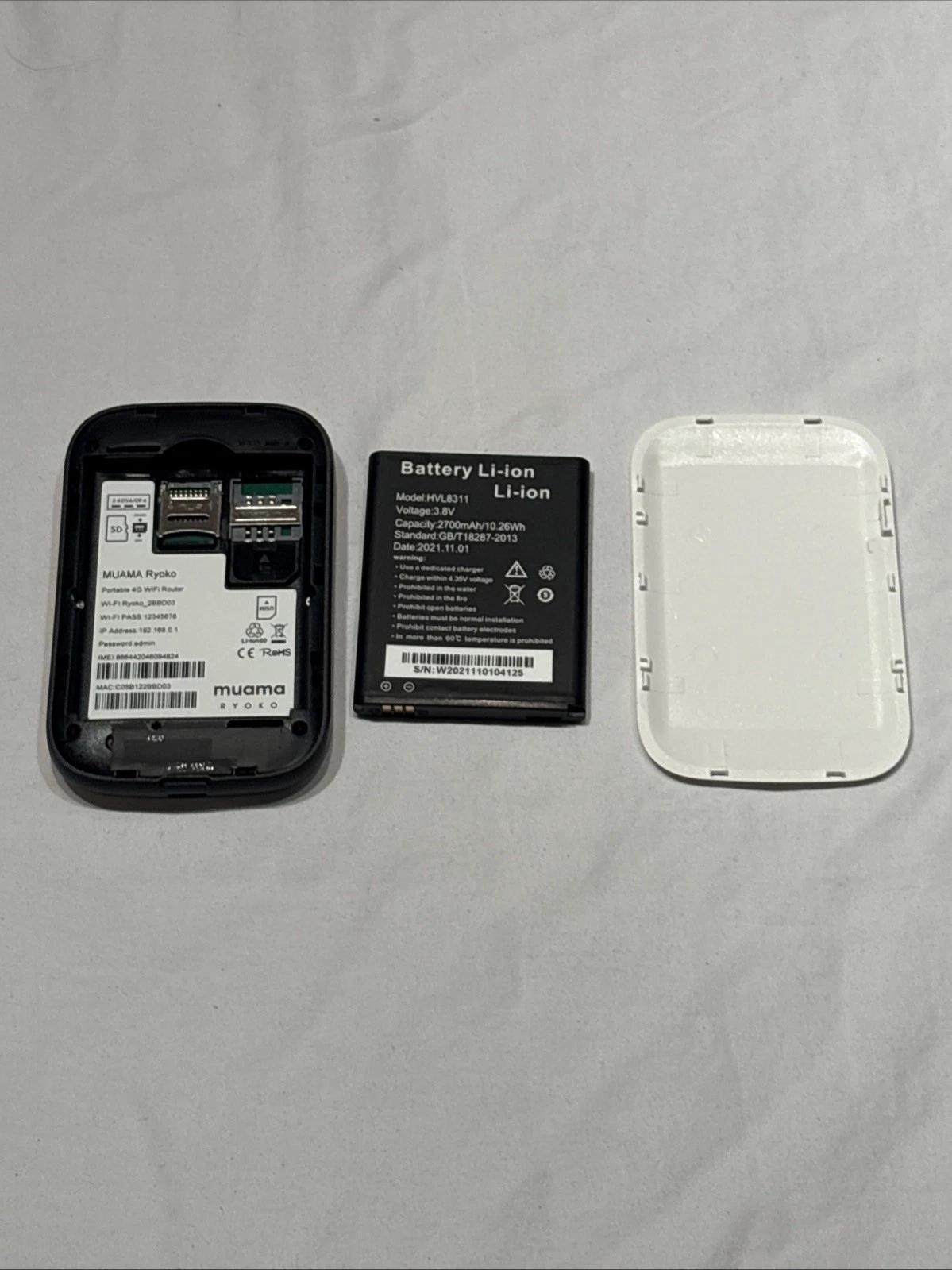Muama Ryoko 4G-LTE Portable Wireless Wi-Fi Router Pre-Owned NO SIM π₯ - product detail image 4