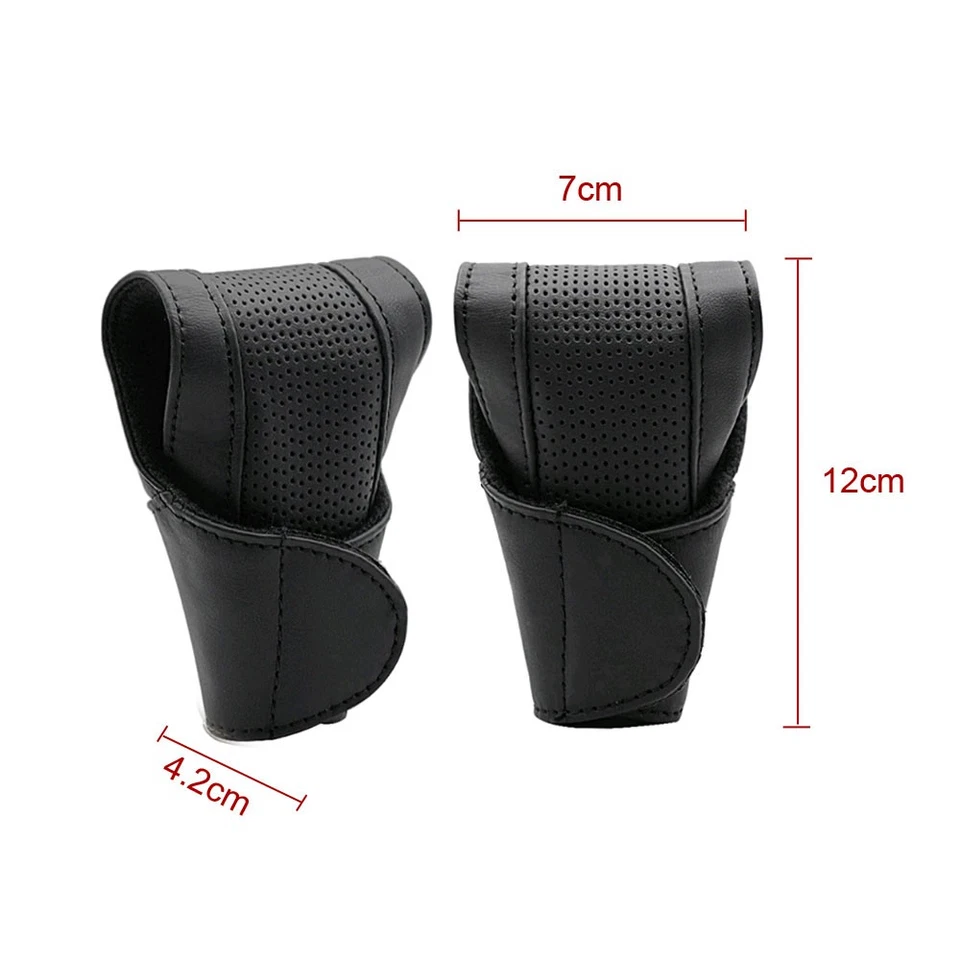 1× Capa Protetora de Botão de Mudança de Couro para Carro - Imagem 2 de 4