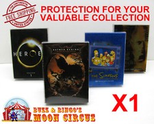 1x DVD OVERSIZED BOX SET SIZE DVO B - CLEAR PLASTIC PROTECTIVE BOX PROTECTOR