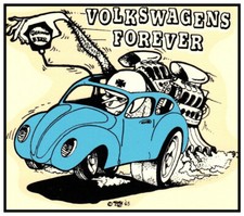 Vw Bug Rat Rod Hot Rod Biker Motorcycles Tools Racing Rat Fink Sticker