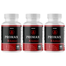 Proman XL Vitality and Energy Support Nutritional Supplement, 3 Bottles