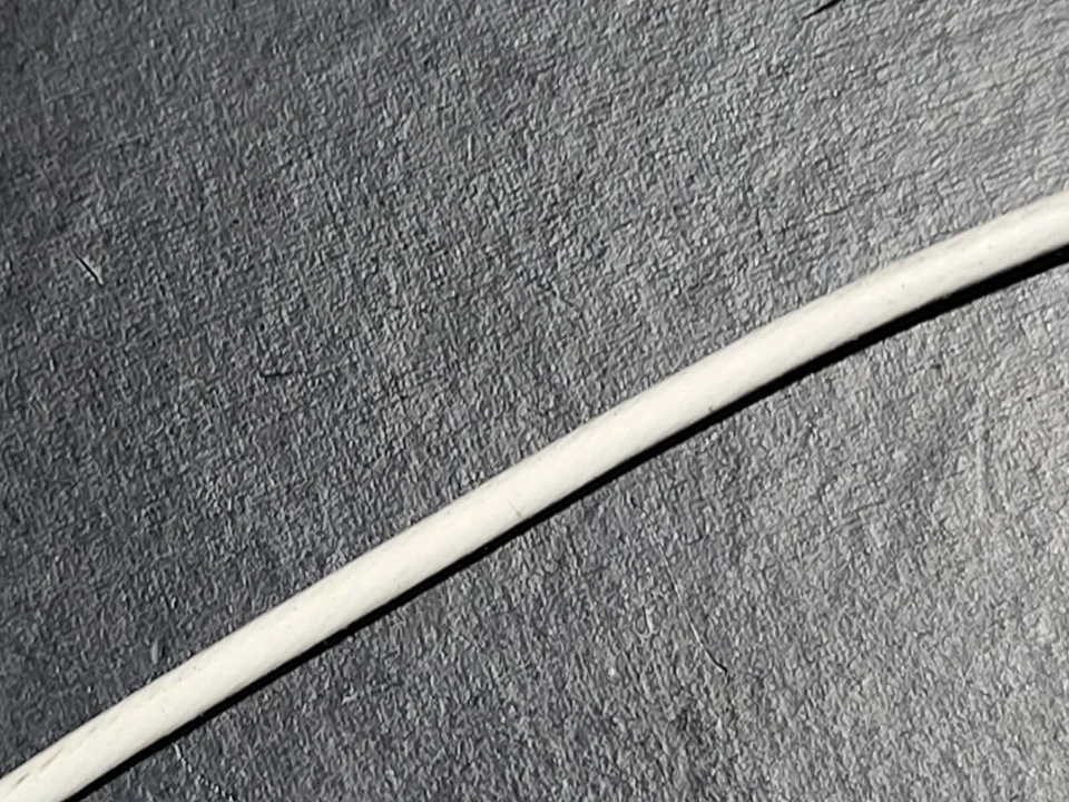 Alambre trenzado fino blanco Raychem/TE 82A0111-12-9 #12awg cobre estañado ETFE/25 pies Foto 2 de 4