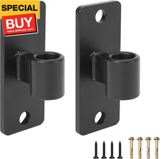 Gate Hinges, 2 Pack Steel Wall Mount Gate Hinge Fit 5/8'' Pin Fence Post Hinge,
