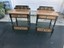 pair hitchcock 2 drawer nightstands end table stands