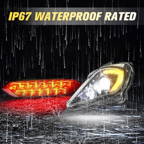 LED Headlights +Tail Light Kit for Yamaha Raptor 700 700R 06-18 / YFZ450R 09-18 - Picture 17 of 17