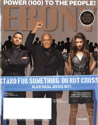 EBONY Magazine Dec 2015/Jan 2016 Jesse Williams Harry Belafonte Zendaya Power