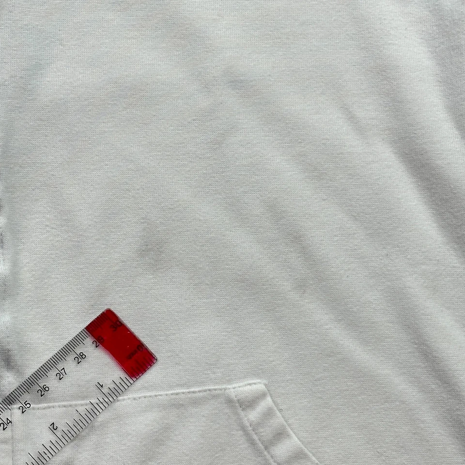 Sudadera con capucha Dickies para mujer XL blanca cremallera completa elástica con capucha ropa de trabajo Y2K Foto 3 de 4