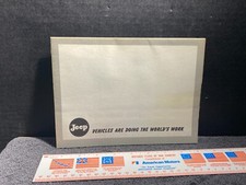 ORIGINAL NEW CAR BROCHURE CANADIAN 1950'S JEEP ARE DOING THE WORLDS WORK