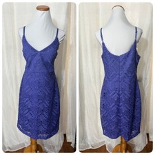 Guess Women's Lace Short Slip Dress Sz 14 in Violet