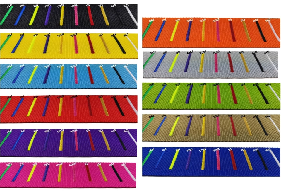 Personalisierter Gepäckgurt Koffertresor Namensgurt bestickt - 12 Farben - Bild 3 von 4