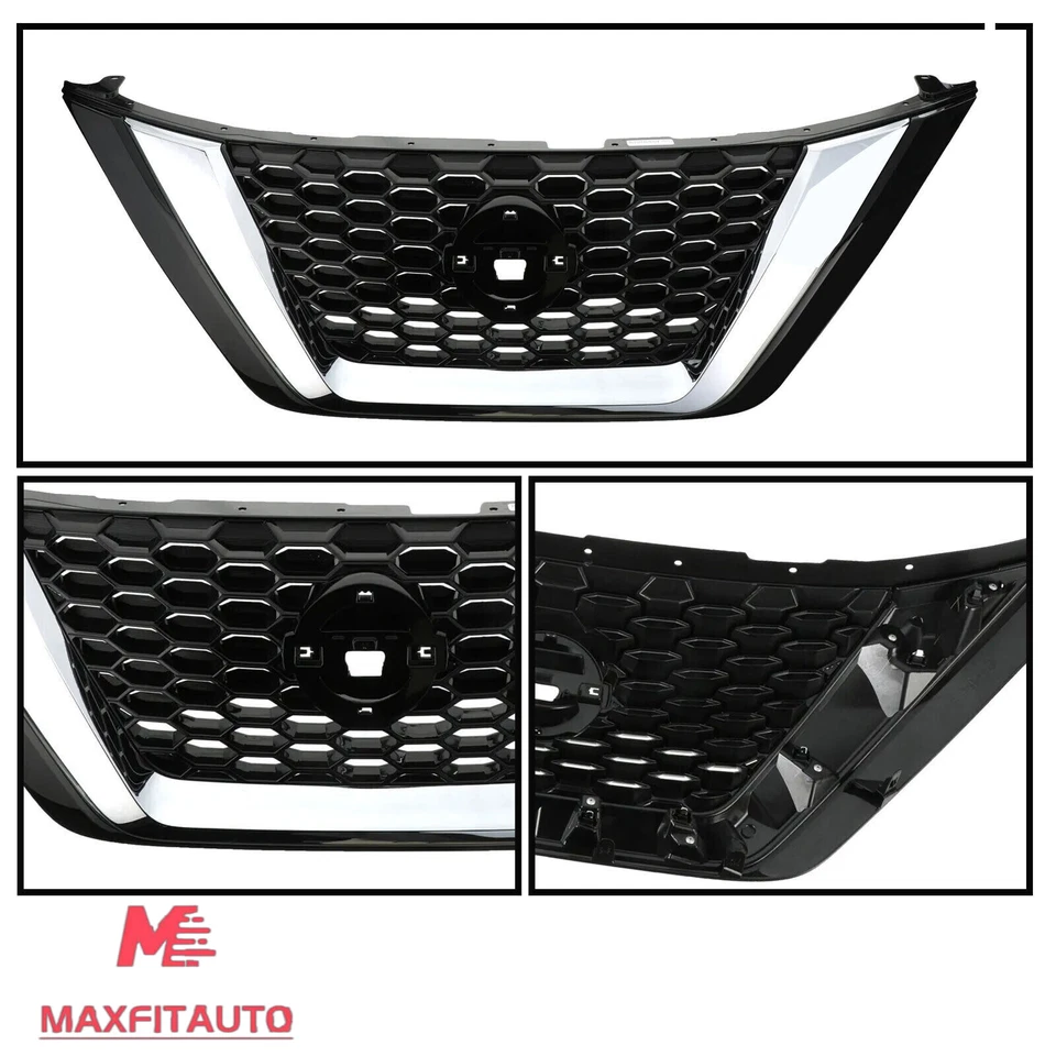 623109UF0A Fit 2019-2023 Nissan Murano Front Grille Grill Assembly Chrome+Black Foto 2 de 4