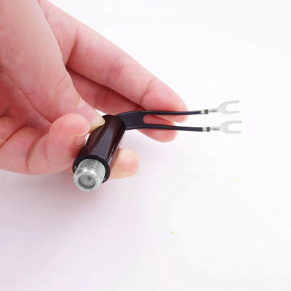 3pcs UHF VHF FM Plated 75-300 Ohm TV Antenna Matching Transformer Coaxial Cable - Image 2 of 4