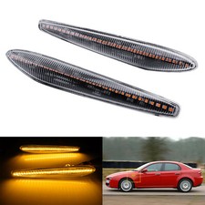 Clear Lens Side Indicator LED Repeater Light For Alfa Romeo 159 Brera Spider 939