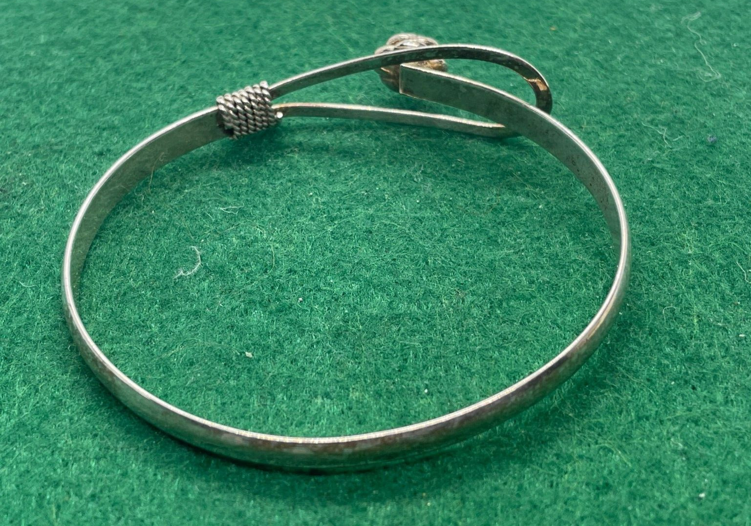 SOLID STERLING SILVER USED CONDITION BRACELET 10.… - image 2