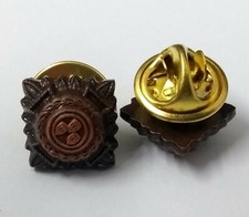 Army Bronze Star 3/8"  Subdued Officer Rank Pips Bath Stars Snap Pin x 2 NEW