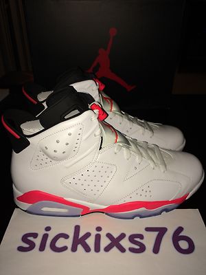【US10.5】 AIR JORDAN 6 RETRO 384664-123 Nike Air Jordan 6 Retro 'White Infrared' Men's Size 13 [384664 123